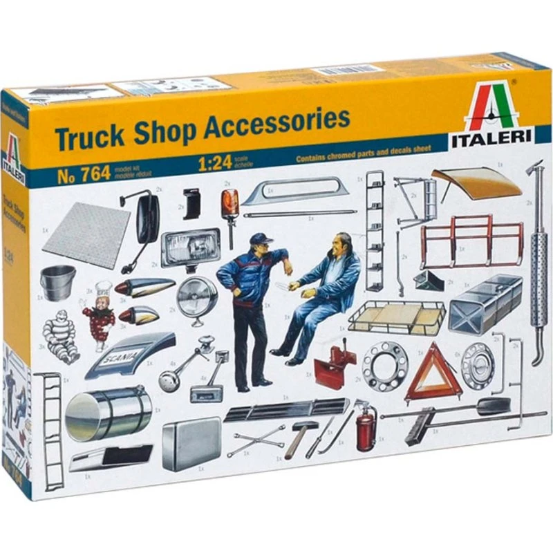Italeri Truck Stop Accessories 1:24 - Tilbehørssæt