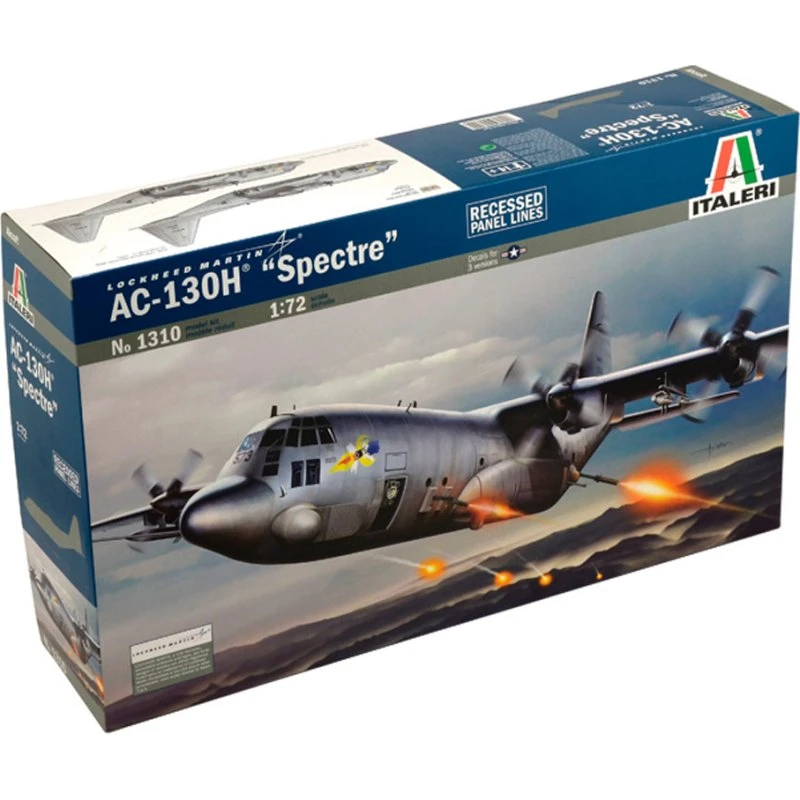 Italeri 1:72 AC-130H Spectre modelfly byggesæt