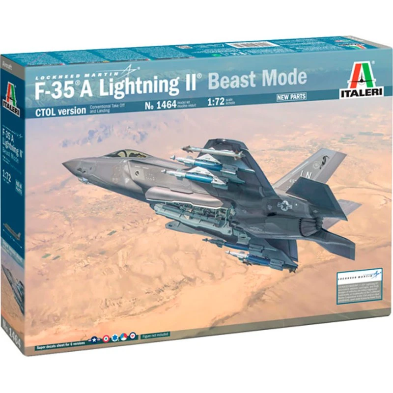 Italeri 1:72 F-35A Lightning II (Beast Mode) - Byggesæt