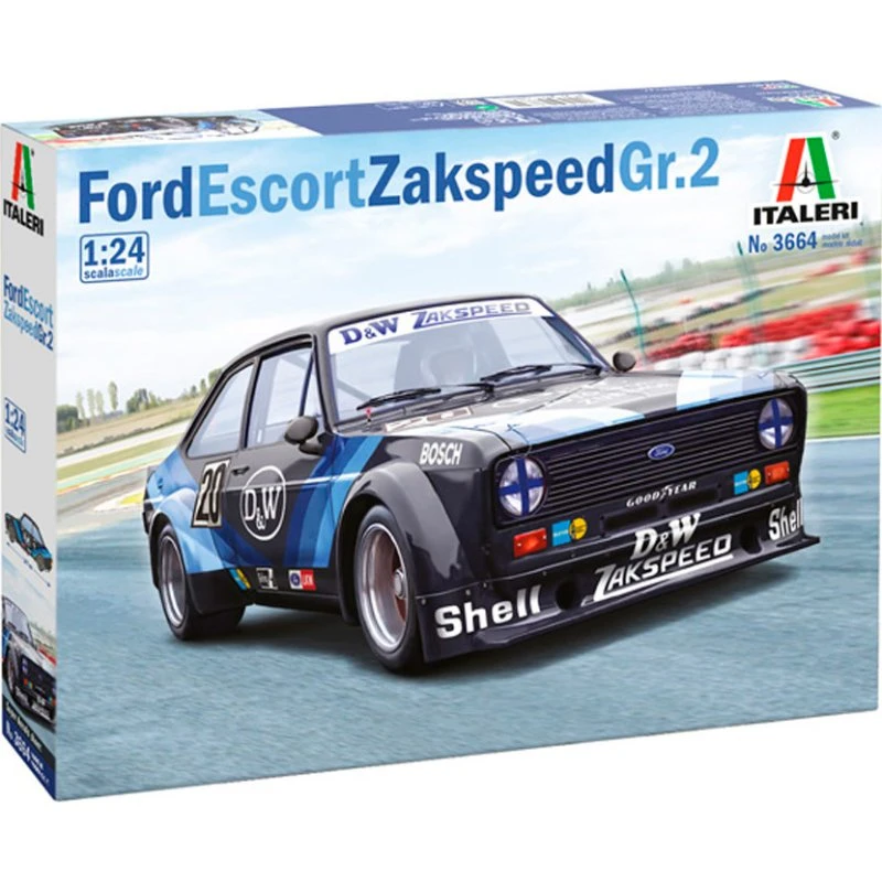 Italeri 1:24 Ford Escort Zakspeed Gr.2 byggesæt