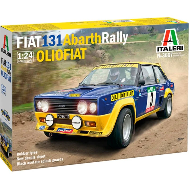 Italeri 1:24 Fiat 131 Abarth Rally OLIO FIAT - Byggesæt