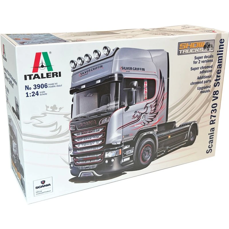 Italeri Scania R730 V8 Streamline 'Silver Griffin' 1:24