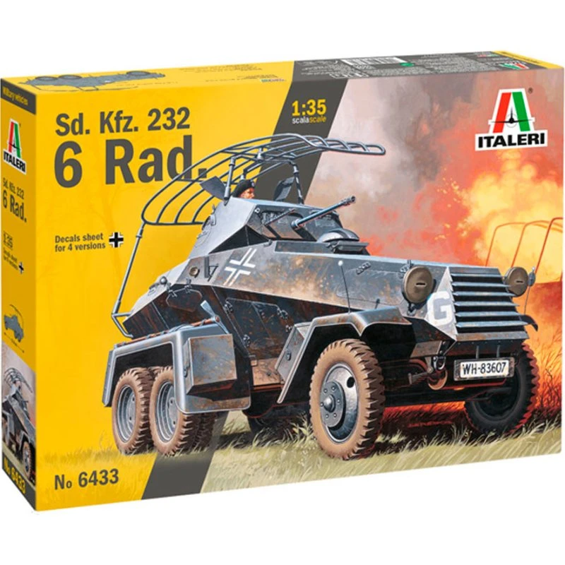 Italeri 1:35 Sd.Kfz.232 6-rad panservogn modelbyggesæt