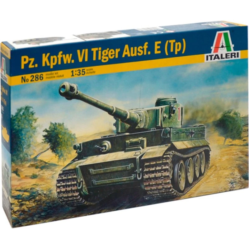Italeri 1:35 Tiger I Ausf. E/H1 modelkampvogn (byggesæt)