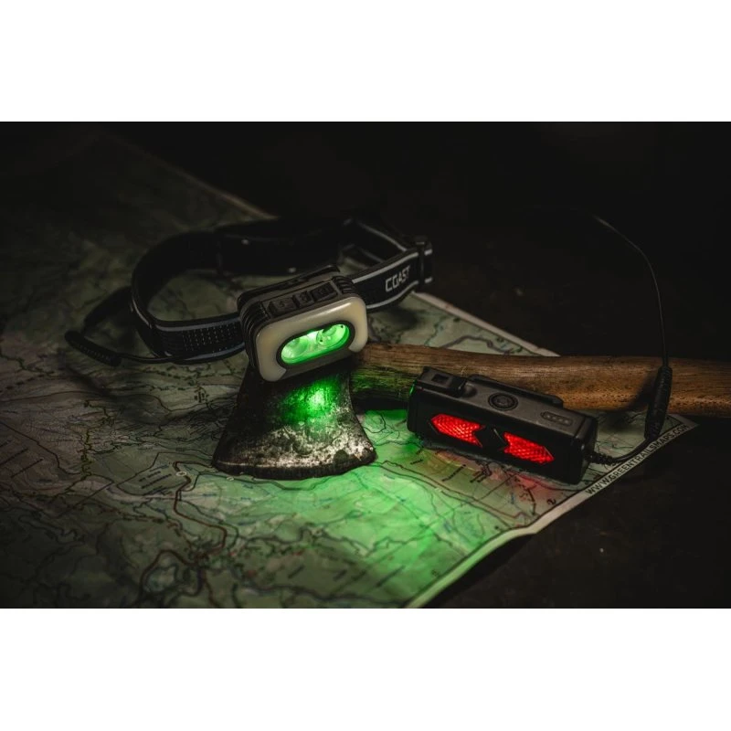 Coast RL35R genopladelig pandelampe 1100 lm med stemmestyring