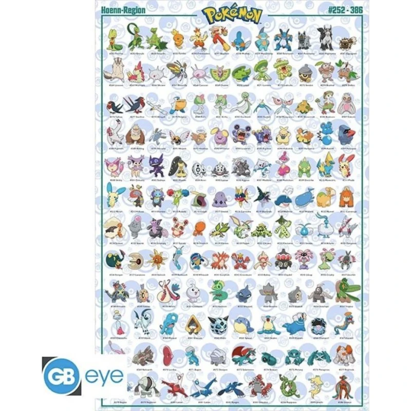 Pokémon Hoenn Maxi Plakat 91,5x61 cm