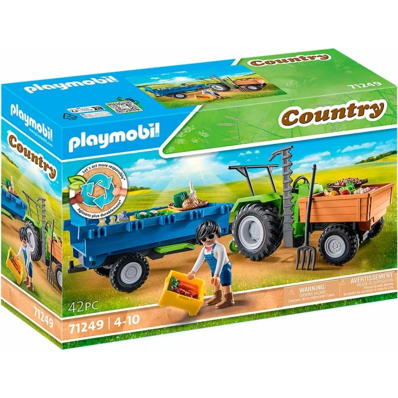 Playmobil 71249 Traktor med anhænger