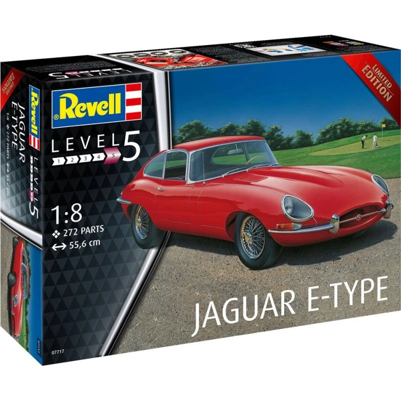 Revell Jaguar E‑Type 1:8 modelbil (55,6 cm)