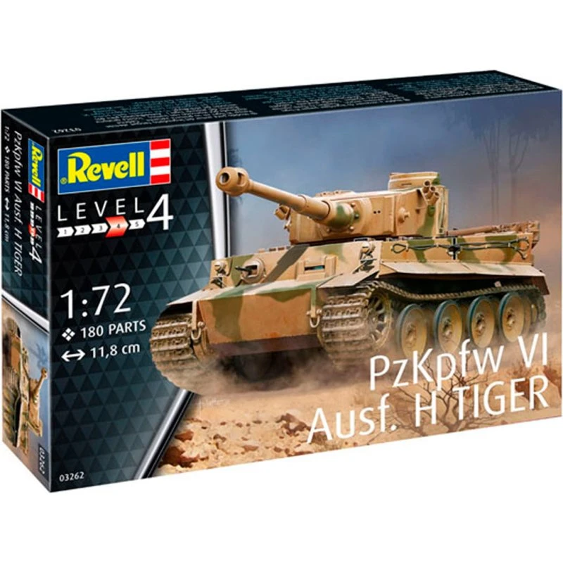 Revell PzKpfw VI Ausf. H Tiger 1:72 byggesæt (180 dele)