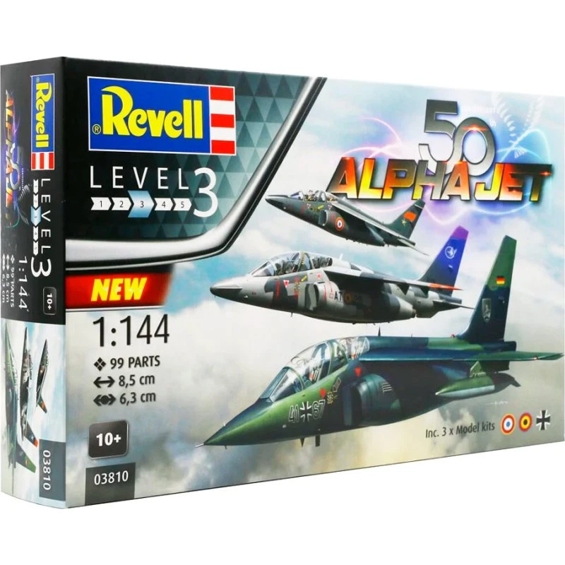 Revell Alpha Jet 50 års jubilæum 1:144 (3 modeller)