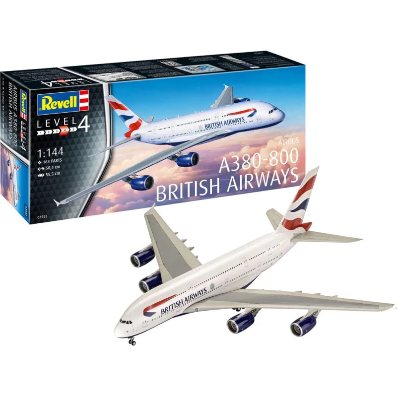 Revell Airbus A380-800 British Airways (1:144, 50,4 cm, 163 dele)