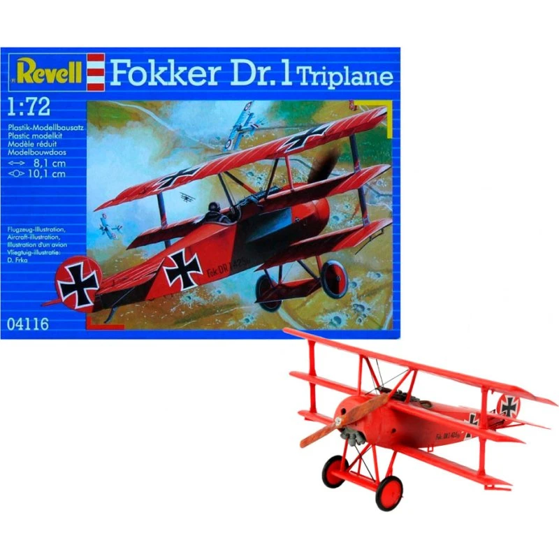 Revell Fokker Dr.1 Triplane byggesæt 1:72 (37 dele)