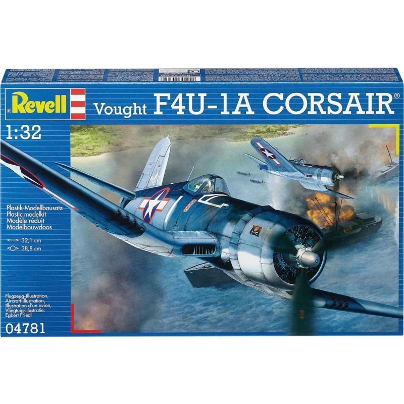 Revell Vought F4U-1A Corsair byggesæt 1:32 (32,1 cm, 68 dele)