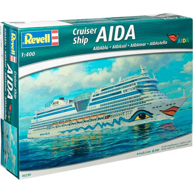 Revell AIDA krydstogtskib 1:400 – 380 dele, 63,4 cm
