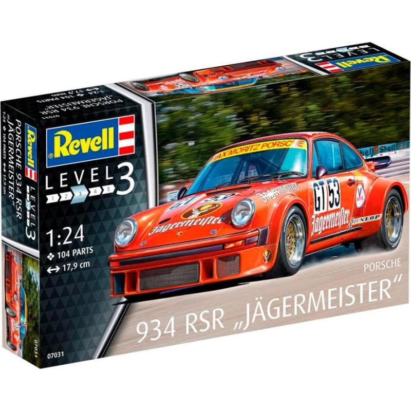 Revell Porsche 934 RSR "Jägermeister" 1:24 byggesæt (104 dele)