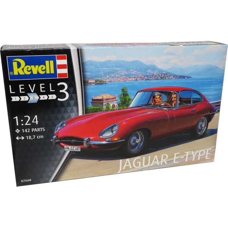 Revell Jaguar E-Type byggesæt 1:24 (Level 3, 142 dele)