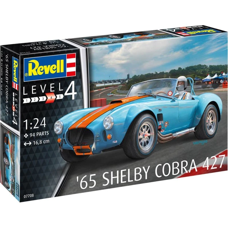Revell 65 Shelby Cobra 427 1:24 byggesæt (Level 4, 94 dele)