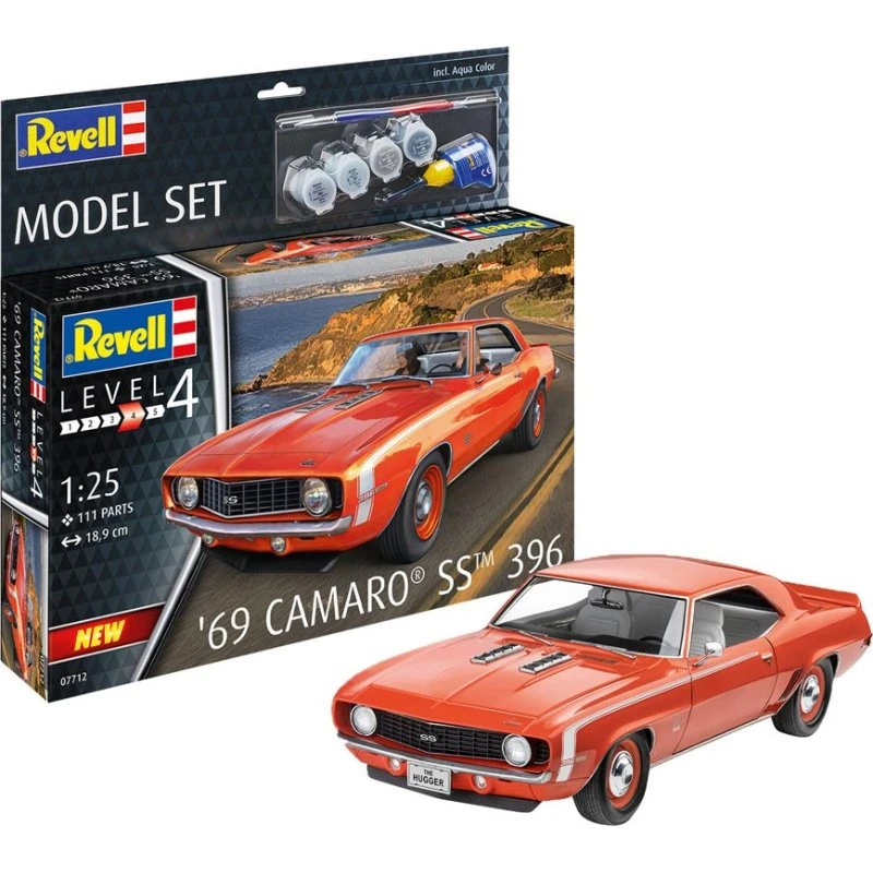 Revell '69 Camaro SS byggesæt 1:25 (18,9 cm, 111 dele)