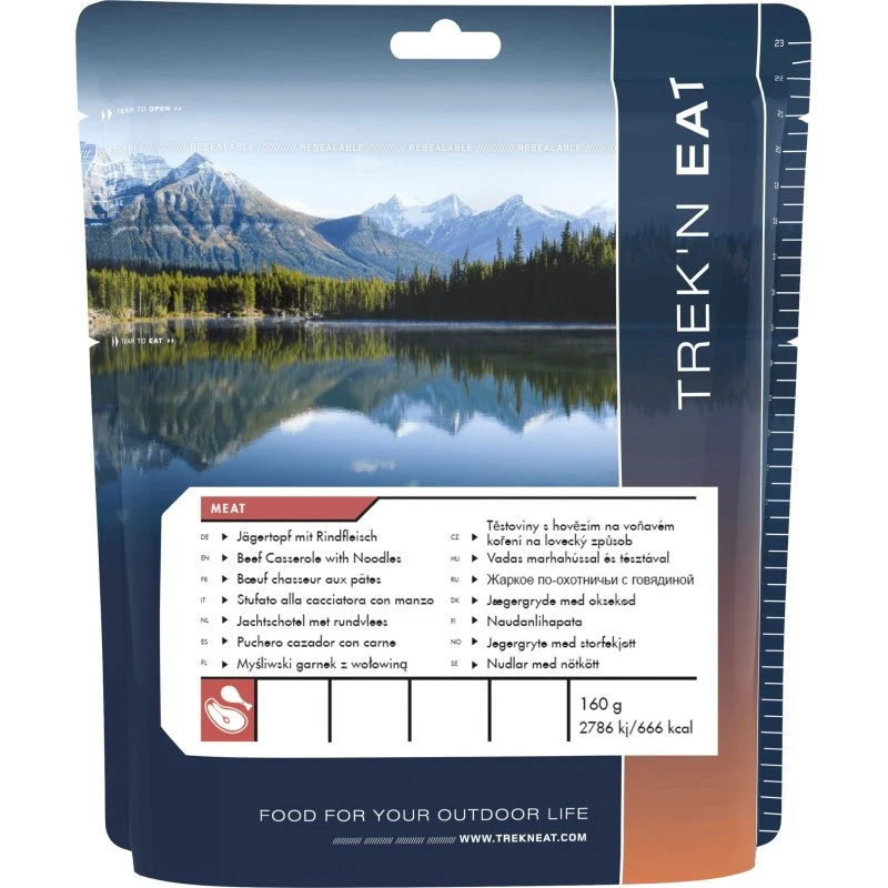 Trek'n Eat Jægergryde med oksekød og nudler