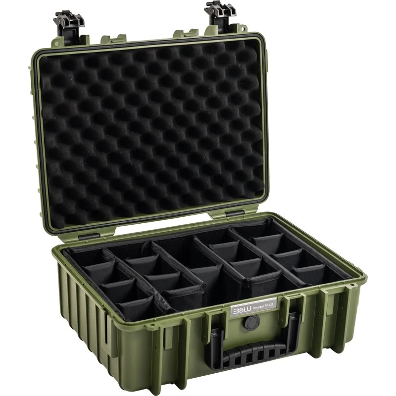 B&W Outdoor Cases Type 5000 kuffert – bronze/green (delersystem)