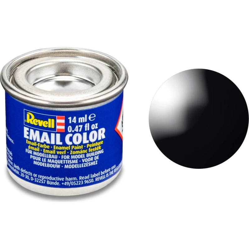 Revell maling nr. 7 – Black Gloss (14 ml)