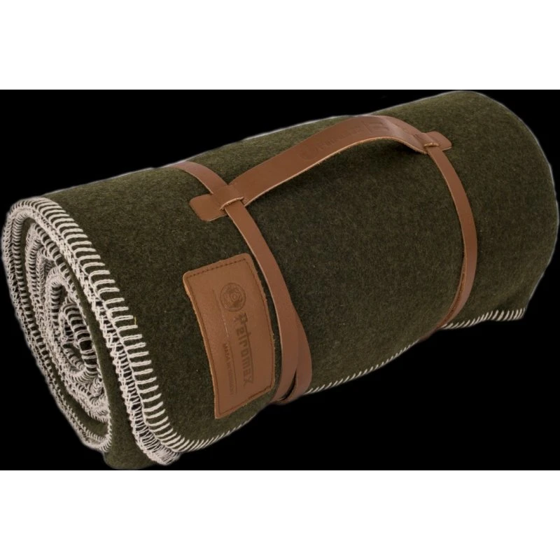 Petromax Uldtæppe 150 x 200 cm Moss/Black