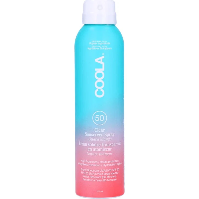 COOLA Classic Sunscreen Spray SPF50 Guava Mango 177 ml