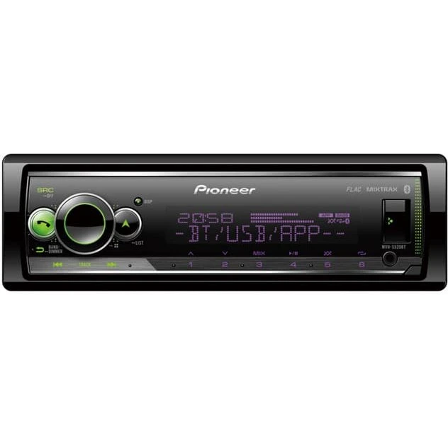 Pioneer MVH-S520BT 1‑DIN bilstereo med Bluetooth & USB