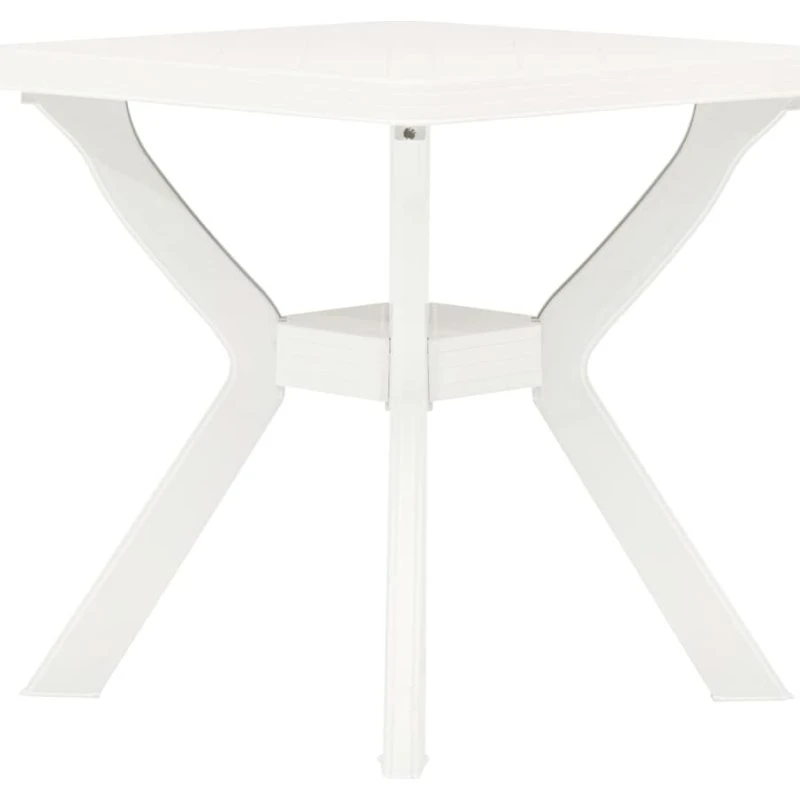 vidaXL Bistrobord 70x70x72 cm plast, hvid