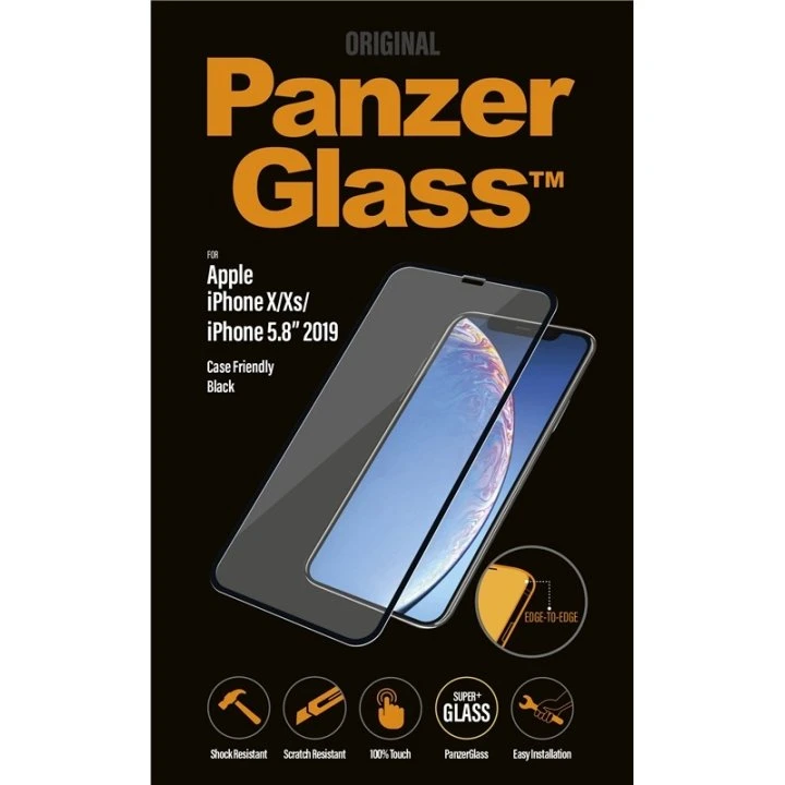PanzerGlass Case Friendly sort til Apple iPhone 11 Pro/X/XS