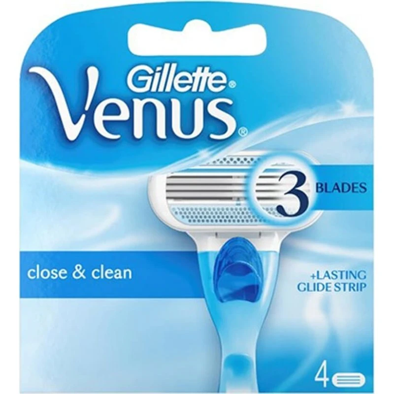 Gillette Venus Close & Clean barberblade 4-pak