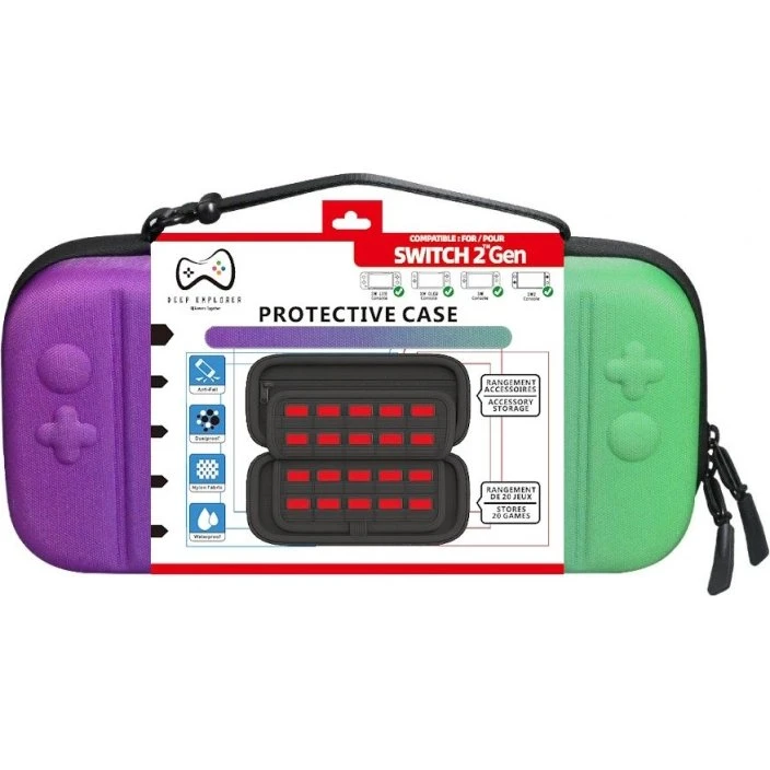 Deep Explorer Beskyttende etui til Nintendo Switch 2 – Grøn