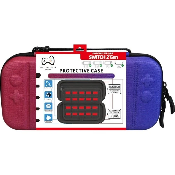 Deep Explorer Beskyttende etui til Nintendo Switch 2, blå