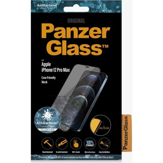 PanzerGlass 2712 Hærdet skærmbeskyttelse til iPhone 12 Pro Max – Transparent