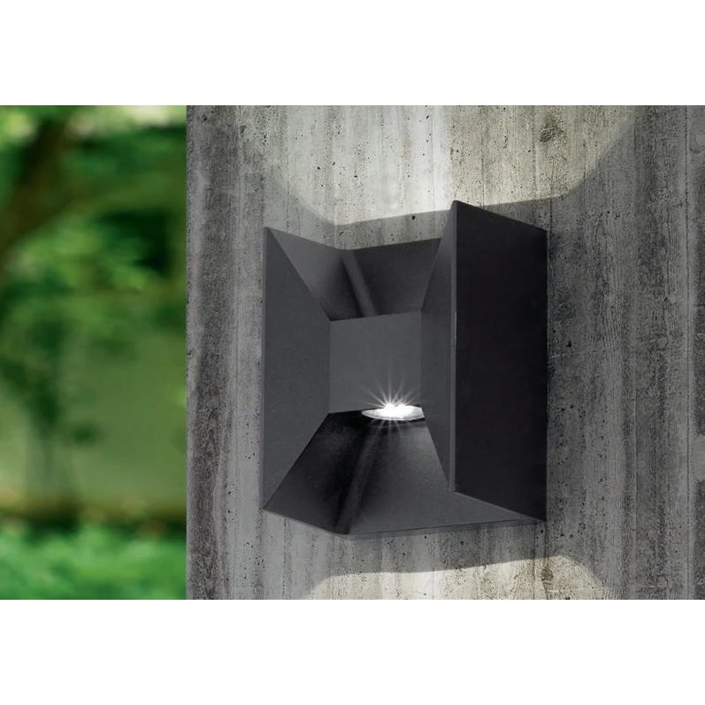 EGLO Morino udendørs væglampe LED 5W, antracit, IP44