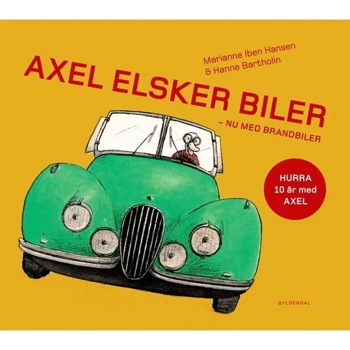 Gyldendal Axel elsker biler – Børnebog (hardcover)