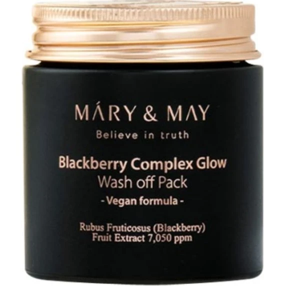 Mary&May Blackberry Complex Glow Wash Off Pack, 125 g