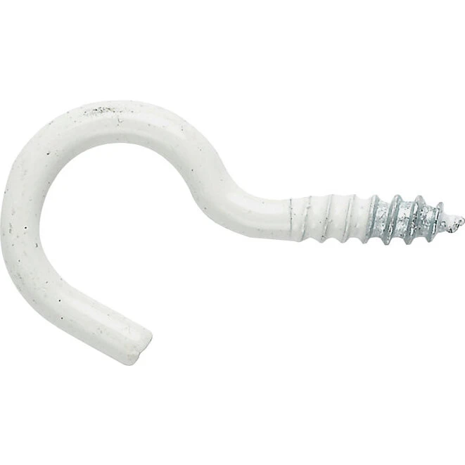 NKT Fasteners skruekrog 3,5 x 60 mm hvid, 4 stk