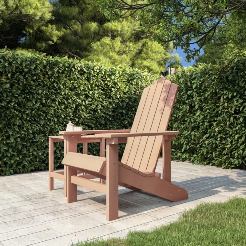 vidaXL Adirondack-havestol HDPE - Brun