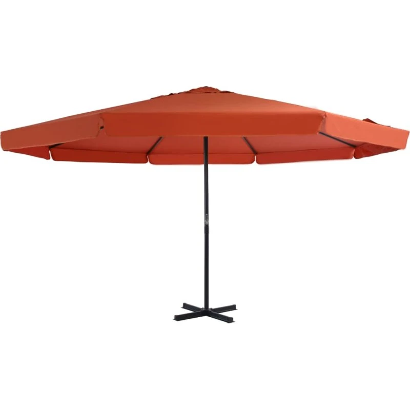 vidaXL udendørs parasol 500 cm aluminium terracotta