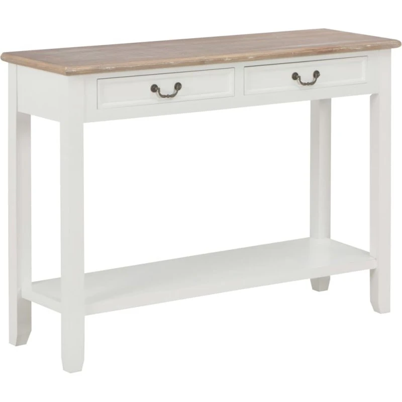 vidaXL konsolbord 110x35x80 cm træ hvid