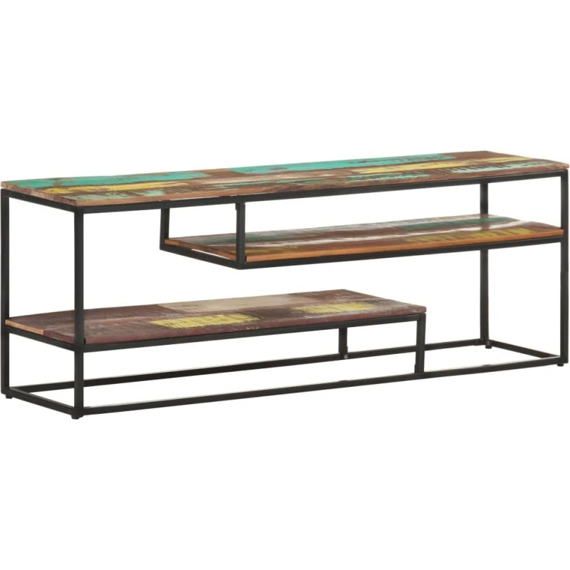 vidaXL tv-skab 130x30x45 cm massivt genbrugstræ