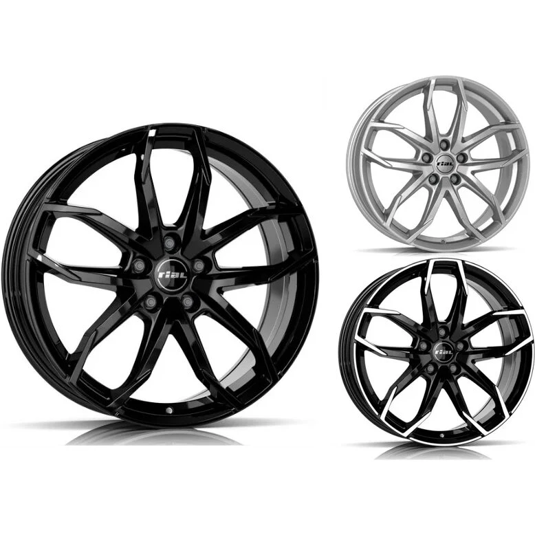 Rial Lucca fælge – Diamond Black / Polar Silver / Diamond-Polished