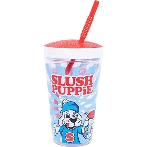 SLUSH PUPPiE kop med låg og bøjeligt sugerør