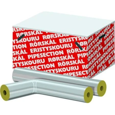 Univ. rørskål 64x30 mm med alutape