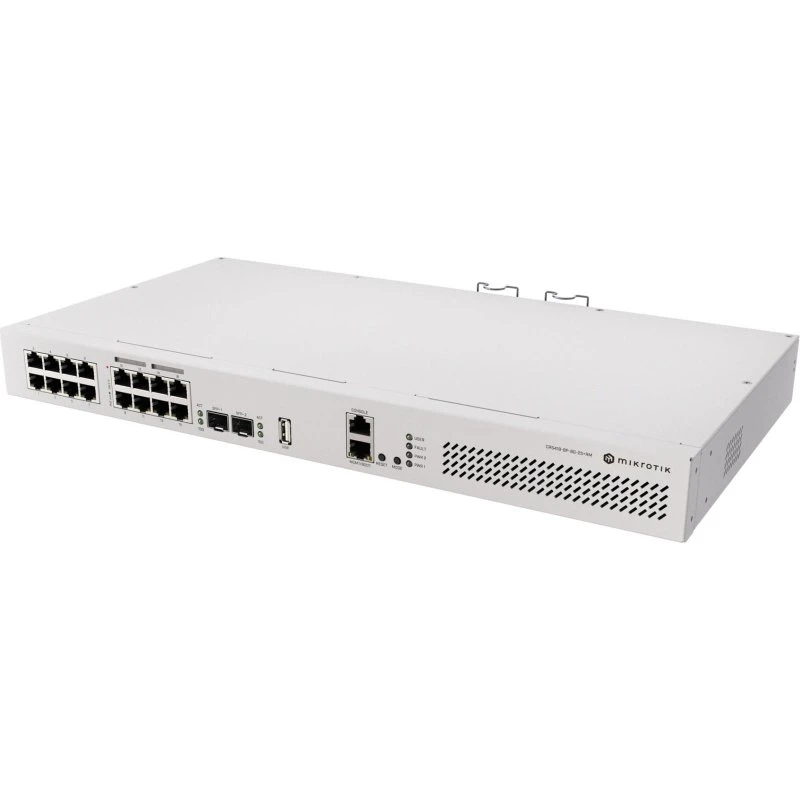 MikroTik CRS418-8P-8G-2S+RM – 16x Gigabit, 2x SFP+, PoE, 1U