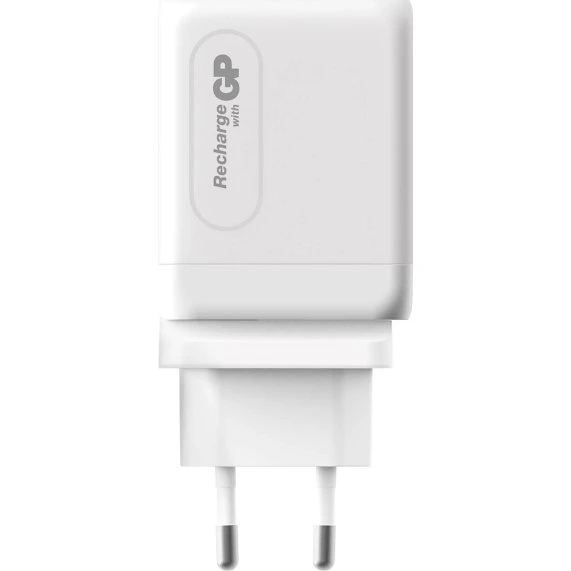 GP GaN PD Vægoplader 65W – 2xUSB-C + USB-A, Rejseadaptere