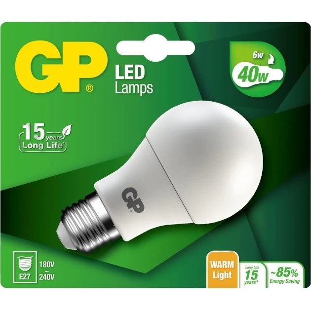 GP LED Classic E27 6W (40W) 470 lm