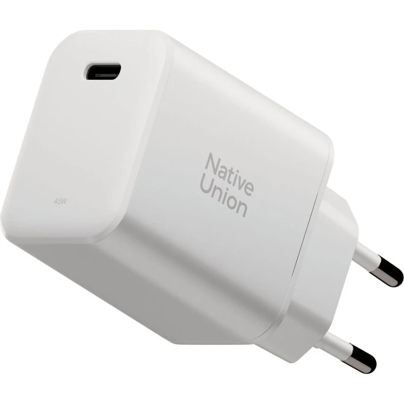Native Union 45W USB-C Fast GaN-adapter, Hvid
