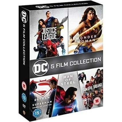 DC 5-film Collection - DVD (Justice League, Wonder Woman m.fl.)